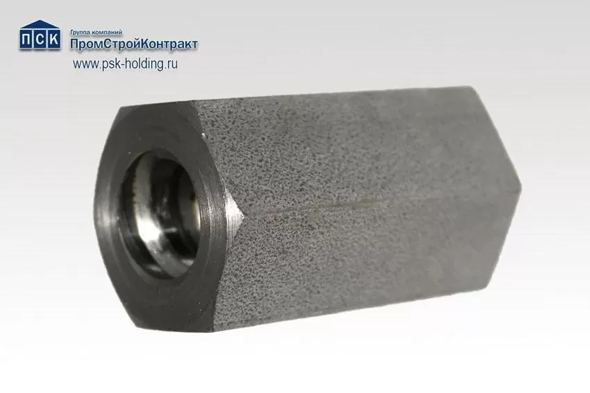 Гайка шестигранная оцинкованная 70 мм для опалубки